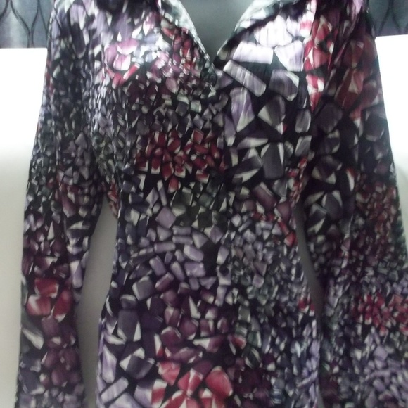 Dressbarn Multi Color Blouse Sz. Large - Picture 2 of 5